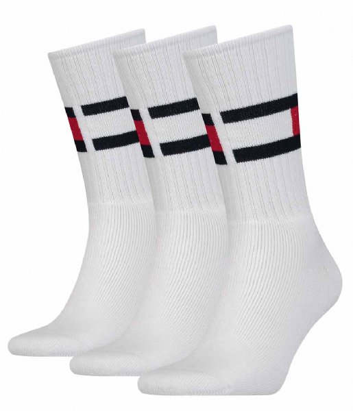 Tommy Hilfiger  Men Sock 3P Flag White (001)