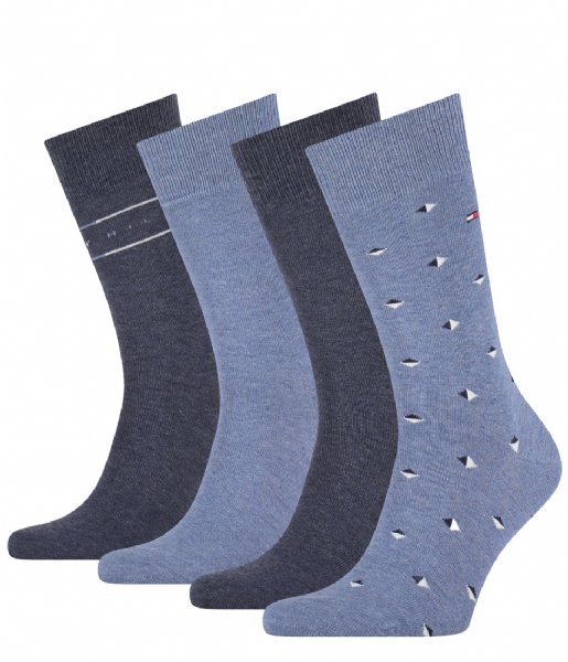 Tommy Hilfiger  Sock 4P Tin Giftbox Jeans (003)