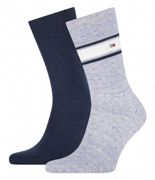 Tommy Hilfiger  Sock 2P Multicolor Melange Blue (002)