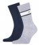 Tommy Hilfiger  Sock 2P Multicolor Melange Blue (002)