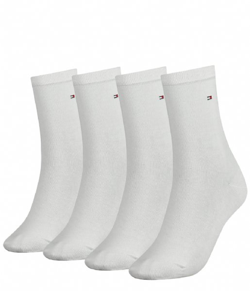 Tommy Hilfiger  Women 4-Pack Sock White (003)