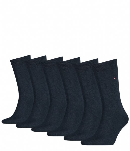 Tommy Hilfiger  Men Sock 6P 6-Pack Jeans (003)