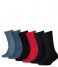 Tommy HilfigerChildren Sock Basic 6P 6-Pack Black Combo (001)