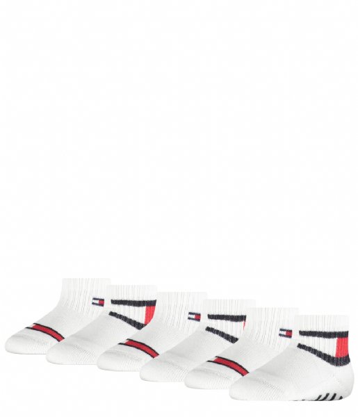 Tommy Hilfiger  Baby Sock 6P Flag 6-Pack White (002)