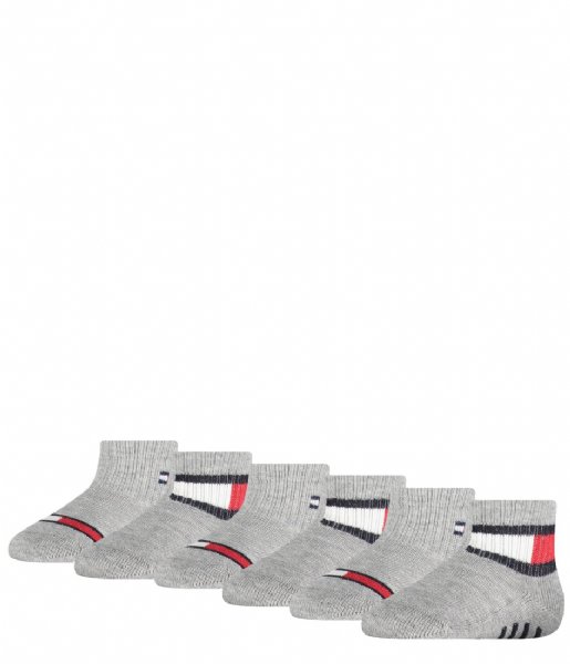 Tommy Hilfiger  Baby Sock 6P Flag 6-Pack Grey Combo (003)