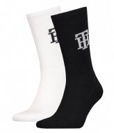 Tommy Hilfiger Sock 2-Pack Monogram Black (004)