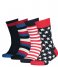 Tommy HilfigerKids Basic Stripe en Stars Only Sock 4-Pack Tommy Original (002)