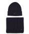 Tommy Hilfiger  Essential Scarf and Beanie Gp Space Blue (DW6)
