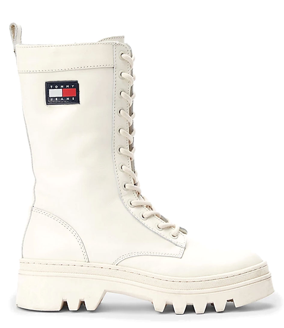 Tommy Hilfiger Boots Tommy Jeans Fashion Lace Up Ivory (YBI) | The