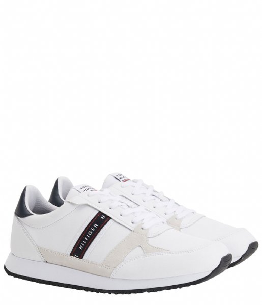 Tommy Hilfiger  Runner Lo Leather St White (YBR)