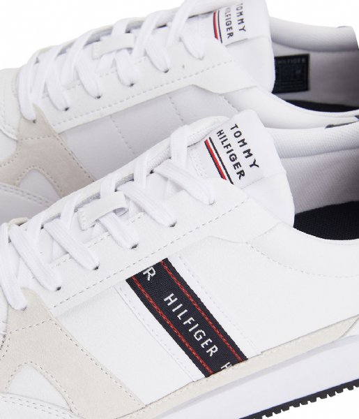 Tommy Hilfiger  Runner Lo Leather St White (YBR)
