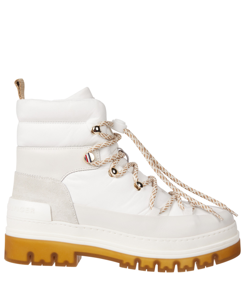 Tommy Hilfiger Laced Outdoor Boot Ecru (YBL) | The Little Green Bag