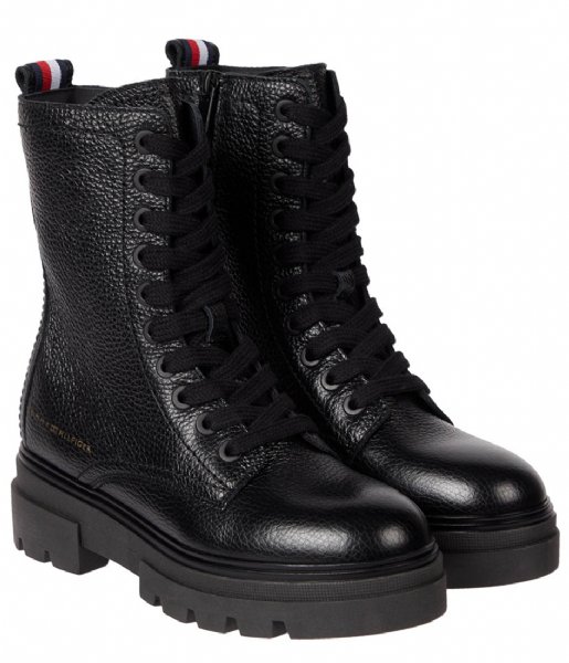Tommy Hilfiger  Monochromatic Lace Up Boot Black (BDS)