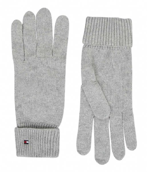 Tommy Hilfiger  Essential Flag Knitted Gloves Light Grey Heather (0IM)