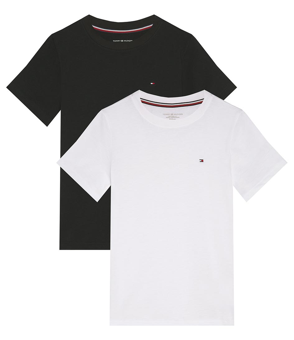 Tommy Hilfiger T shirt 2P Cn Tee Short Sleeve Desert White (0S0) | The Little Green Bag
