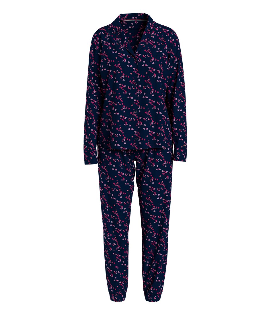 Tommy Hilfiger Nachtmode & Loungewear Long Sleeve Set Print Rood online kopen