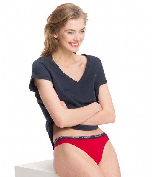 Tommy Hilfiger slip 3P Thong Tango Red/White/Navy Blazer (12) Tommy Hilfiger slip 3P Thong Tango Red/White/Navy Blazer (12)