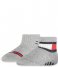 Tommy Hilfiger  Baby Sock 2P Flag Light grey melange (002)