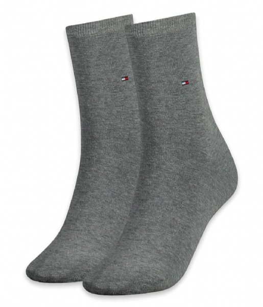 Tommy Hilfiger  Women Sock Casual 2-Pack Middle Grey Melange (758)