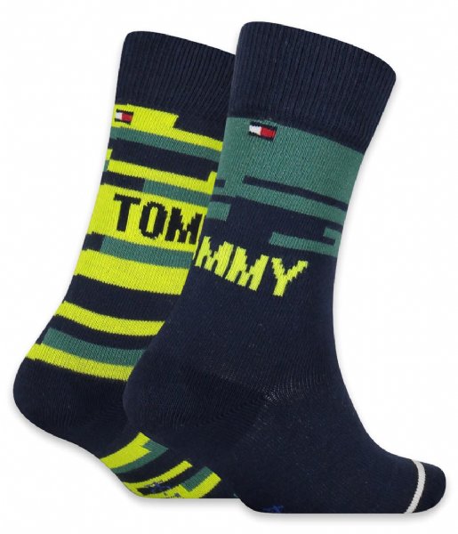 Tommy Hilfiger  Kids Sock 3P Giftbox Lime (002)