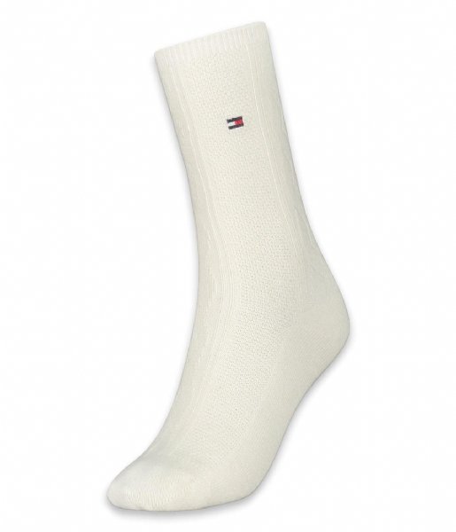 Tommy Hilfiger  Boot Sock 1P Cable Snow White (002)