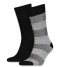 Tommy Hilfiger  Men Seasonal Boot Sock 2P Birdeye Stripe black (004)