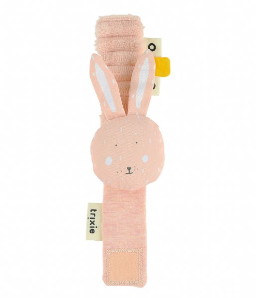 Trixie  Wrist rattle - Mrs. Rabbit Pink