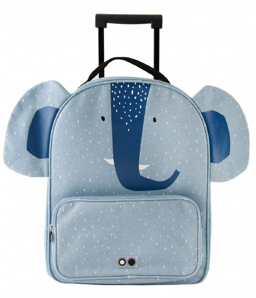 Trixie Walizki na bagaż podręczny Travel Trolley Mrs. Elephant Blauw