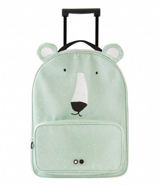Trixie Walizki na bagaż podręczny Travel Trolley Mr. Polar Bear Groen
