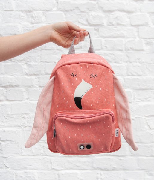 vervorming Nederigheid Norm Trixie Dagrugzak Backpack Mrs. Flamingo roze | The Little Green Bag