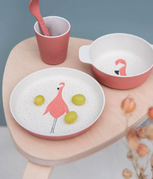 Trixie  Plate - Mrs. Flamingo Print