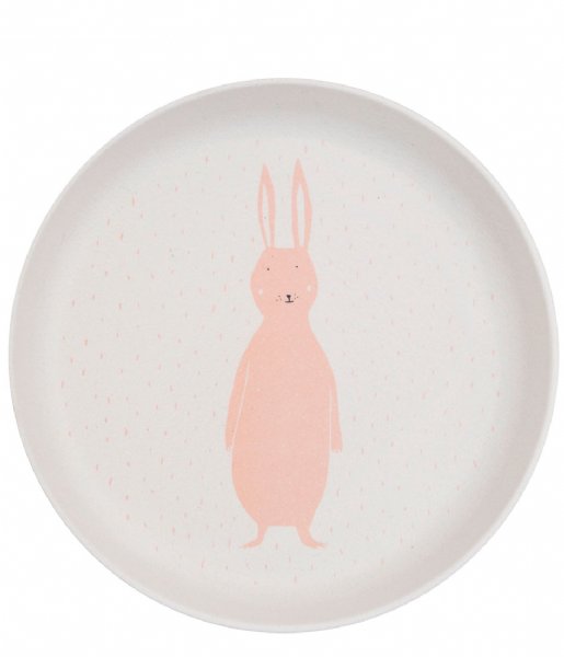 Trixie  Plate - Mrs. Rabbit Print