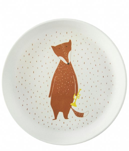 Trixie  Plate - Mr. Fox Print