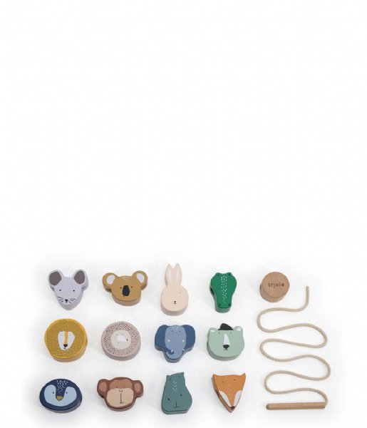 Trixie  Wooden Animal Lacing Beads Multi