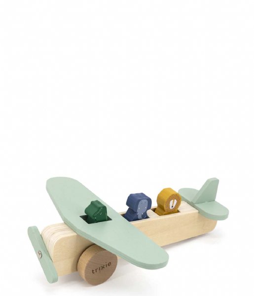 Trixie  Wooden Animal Airplane Multi
