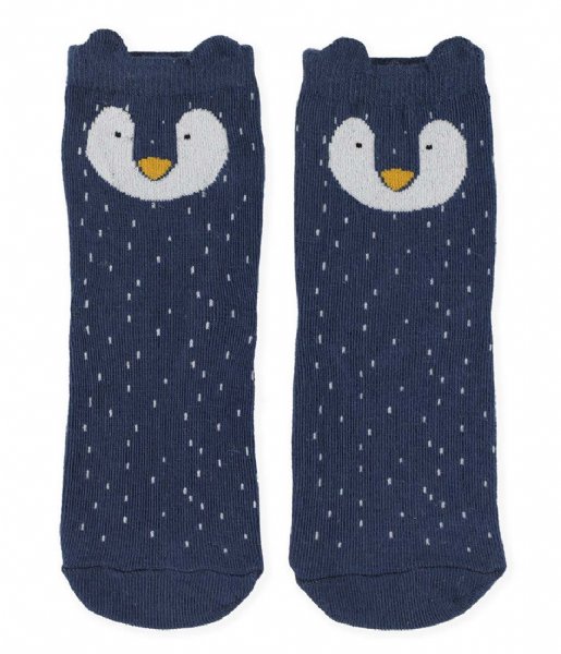 Trixie  Socks 2 Pack Mr. Penguin Blue