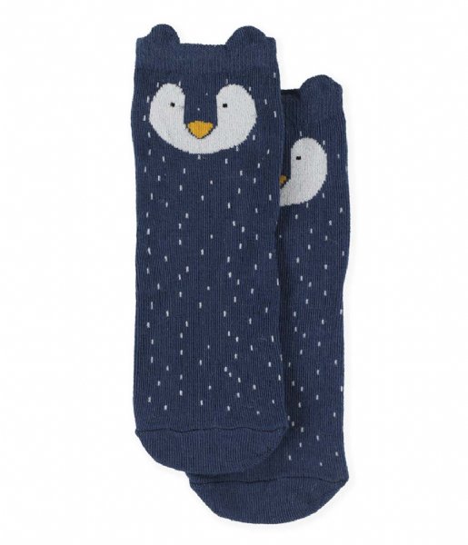 Trixie  Socks 2 Pack Mr. Penguin Blue