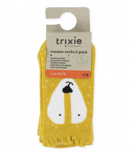 Trixie  Sneaker Socks 2 Pack Mr. Lion Yellow