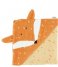 TrixieHooded towel , 75x75cm - Mr. Fox Orange