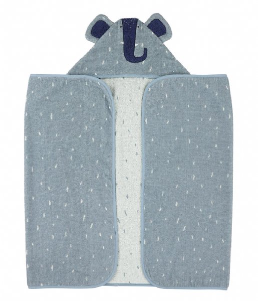 Trixie  Hooded towel , 70x130cm - Mrs. Elephant Blue
