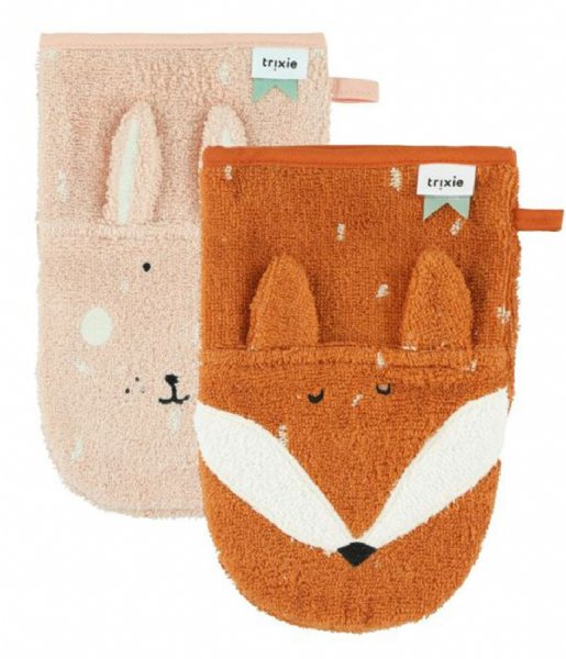 Trixie  Wascloths Mrs. Rabbit - Mr. Fox 2-Pack Mrs. Rabbit-Mr. Fox