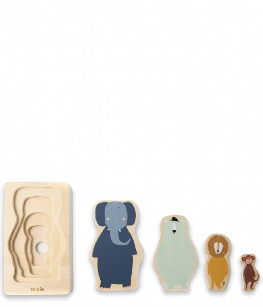 Trixie  Wooden 4-layer animal puzzle Wooden