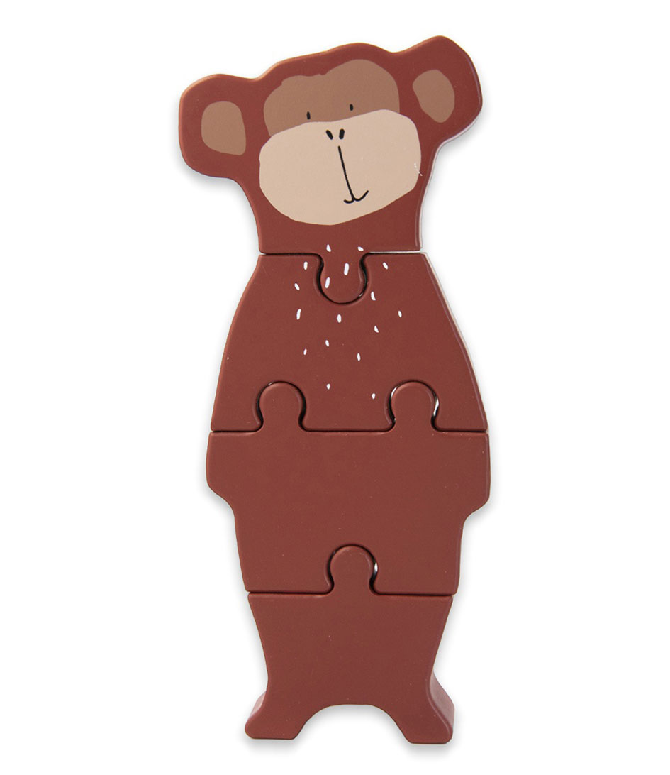TRIXIE Baby Accessoires Wooden body puzzle Mr. Monkey Bruin online kopen