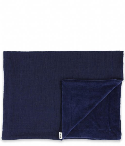 Les Reves d Anais Plaid Fleece blanket 100x150cm Blue