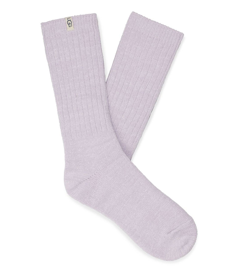 Ugg Rib Knit Slouchy Crew Sokken in Purple Lake, Polyester online kopen