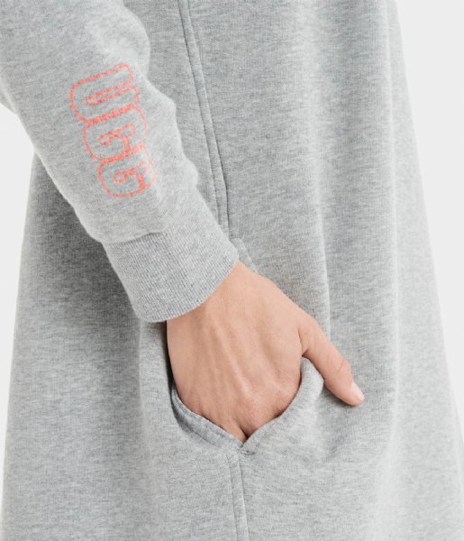 UGG Jurk Aderyn Hoodie Dress Grey Heather UGG Jurk Aderyn Hoodie Dress Grey Heather