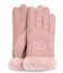 UGG  Sheepskin logo Glove Pink Crystal