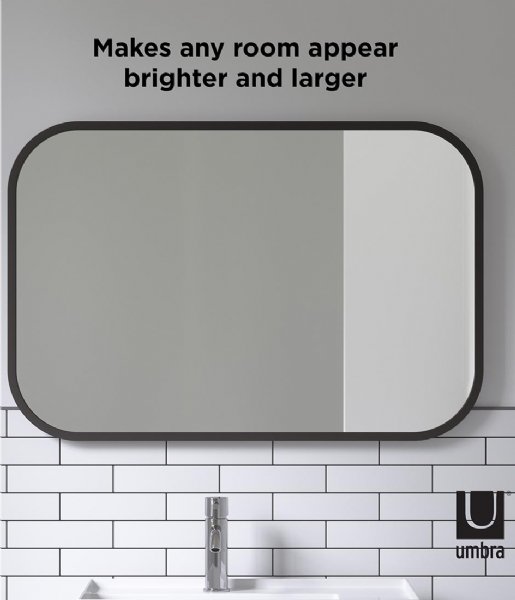 Umbra  Hub Mirror Rectangle 61X91 Black (040)