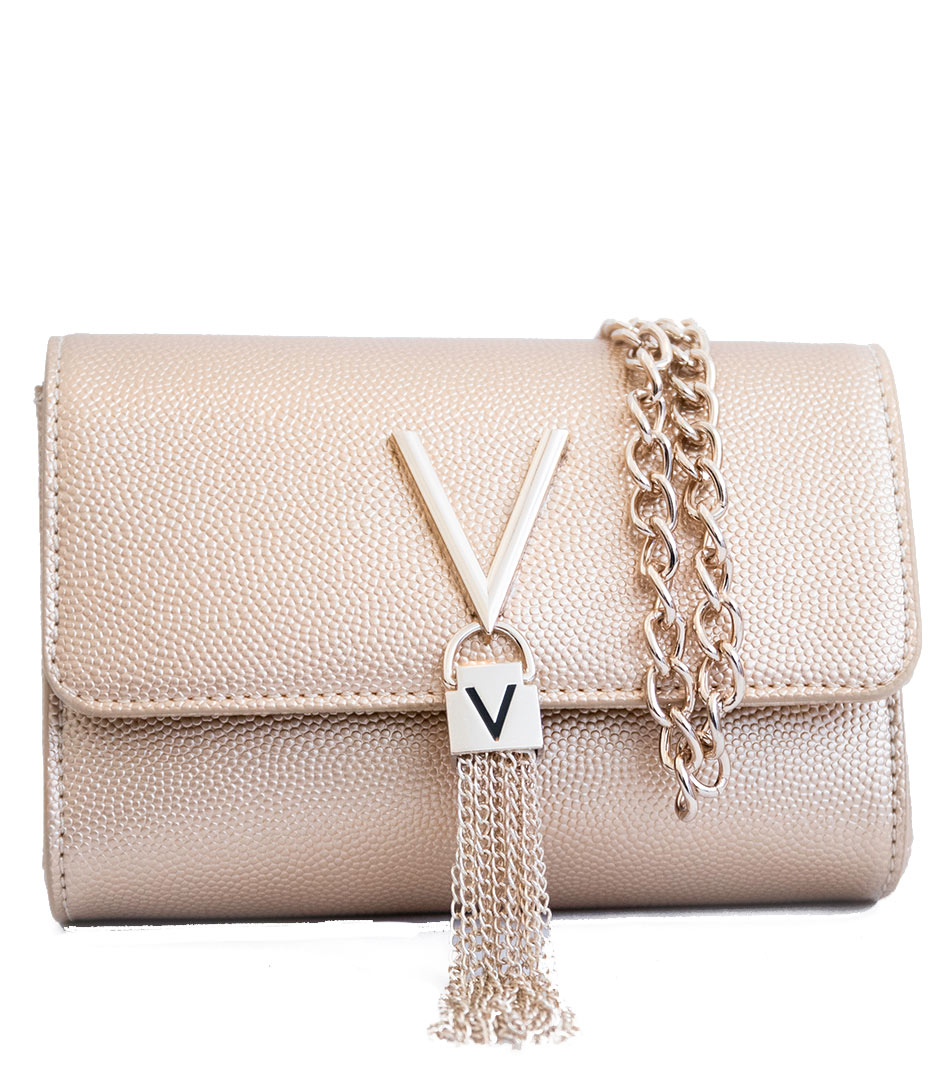 Valentino Divina Pochette Faux Leather Shoulder Bag