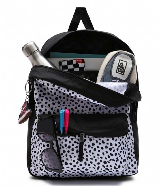 Vans Dagrugzak Gr Girls Realm Backpack Dalmatian Black White